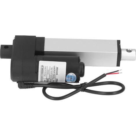 Vérin électrique linéaire miniature 24V DC, ouverture 8mm, type cosse de levage, poussée 800N, course 100mm, pour appareils électroménagers, meubles, médical et automobile. (1/5)