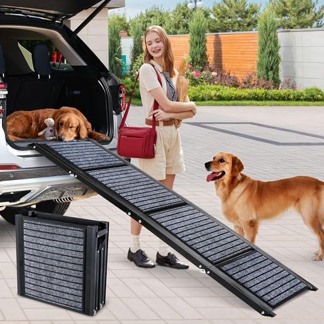 Extra Long Dog Ramp 170 cm Foldable High Traction Mat Non-Slip for Cars, Trucks and SUVs, Stable up to 110kg (1/5)