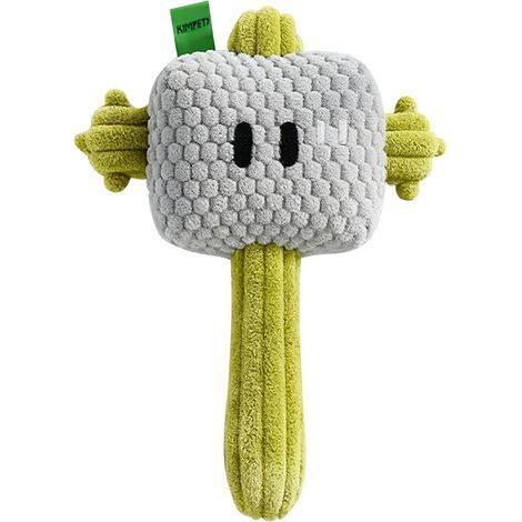 Jouet interactif en peluche ananas pour chats et chiens, à mâcher et à mâcher, infusé à l'herbe à chat, lavable et durable (vert-gris)vert-gris (1/5)