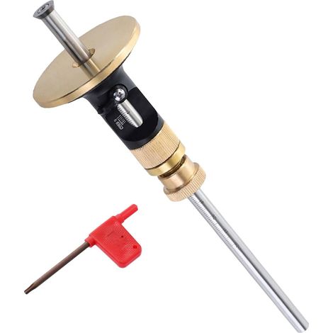 Jauge de Traçage Précision pour Menuisier Lame Carbure Réglable, Marqueur Lignes Parallèles en Acier Inoxydable, Outil de Marquage Bois, Micro-réglage 0,2 Mm, Usage Atelier Bois,