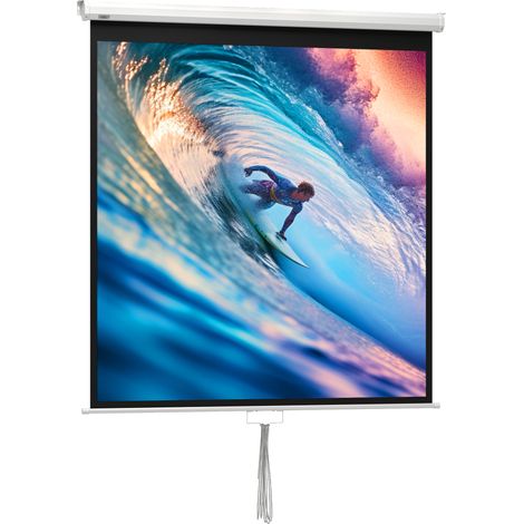 Écran de projection 85 pouces pour vidéoprojecteur TV Home Cinéma 4K HD, format 1:1, dimensions 162,5 x 8 x 162 cm (1/5)