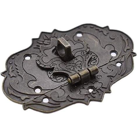 Loquet de tiroir ancien, loquet pour boîte à bijoux vintage, boîte cadeau, loquet pour valise, crochet, boucle de verrouillage pour meubles, lot de 5 (1/5)