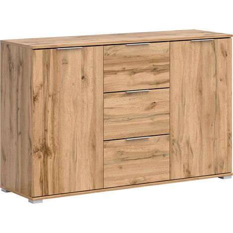 Buffet 2 ante 3 cassetti Selma marrone 86cm