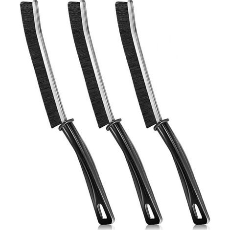 Brosse de Nettoyage des Interstices,3 PCS Brosse de Nettoyage des Crevasses Brosse de Nettoyage à Poils Durs Brosse Joint Carrelage pour Salle de Bain Cuisine Fenêtres (1/5)