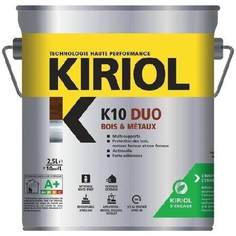 Peinture antirouille K10 Duo COMUS Brillant Blanc 0.75L - A005354 (1/2)