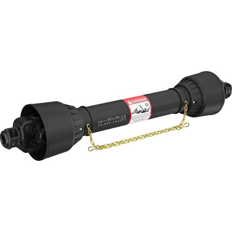 Wiltec – Arbre de transmission T6 Cardan 979mm 830Nm 540tr/min – Prise de force 1⅜" – Pour véhicules jusqu'à 55 CV – Longueur ajustable 89-114cm