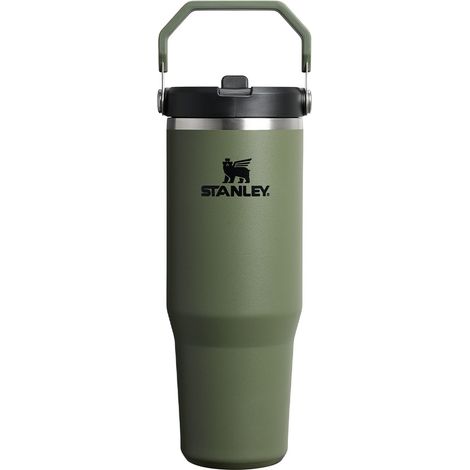 Vaso térmico Stanley The IceFlow Flip Straw de 0,89 L - Pino seco OS (1/2)