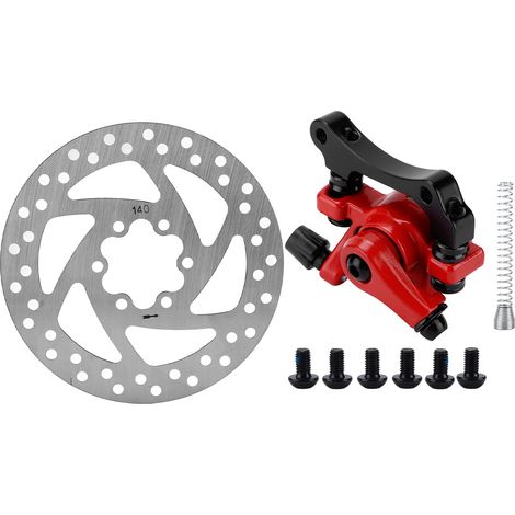 Kit Freinage Étrier 140mm Disque 6 Trous Alliage Aluminium Résistant à l'Usure pour Trottinette Électrique (1/5)