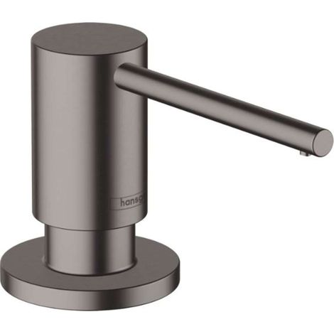 Hansgrohe Accesorios - Dispensador de detergente A41, 500 ml, cromo negro cepillado 40438340 (1/2)