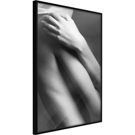 Affiche Murale Encadrée "Touch" 30 x 42 cm Noir