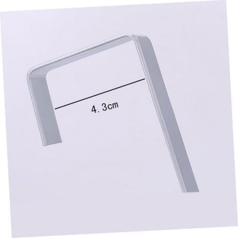 Porte Manteau - Acier Inoxydable - 6 Crochets - Pour Porte Intérieure Sans Perçage - Lot De 1 (1/5)
