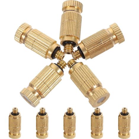 10pcs Misting Nozzle Atomizing Spray Mister Nozzle Head Metal Mister Nozzle Replacement Nozzle (1/3)