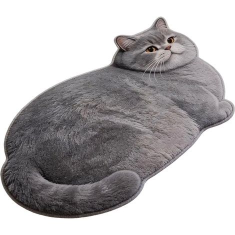 Cat Bathroom Rug Washable Quick Drying Carpet Cute Bathroom (1/5)