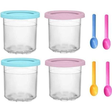 SODIAL Eiscremebehälter – 1 Liter – Kompatibel mit Ninja Eismaschinen – Blau (1/5)