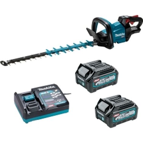 Makita UH004GD201 Cortasetos a batería 60 cm 40V máx. / 2x 2,5 Ah batería + cargador (1/5)