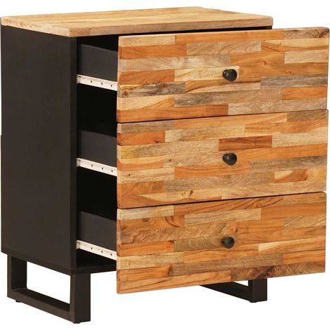 Comodino  Mobiletto da Letto con cassetto Marrone 50 x 33 x 62 cm (1/5)