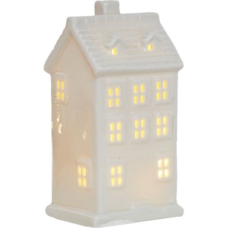 Beleuchtetes Keramik-Weihnachtshaus, Modell R-19 – Tischdekoration, Weihnachtsgeschenk (1/2)