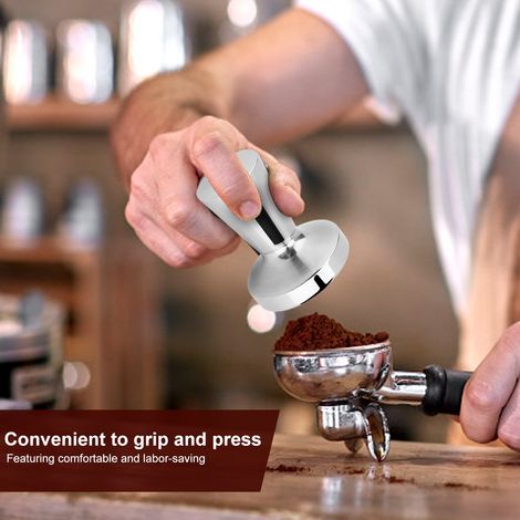 Tasseur à café en acier inoxydable, tasseur à expresso, presse à grains de café (1/5)