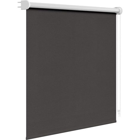 WOLTU Store Enrouleur Occultant, 160x160 cm, Rideau Thermique Opaque avec Fixation à Vis, Largeur du Tissu 156 cm, Anthracite