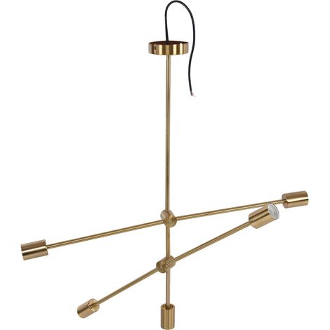 Elegante lampadario moderno – linee geometriche – robusto e stabile – 110-220V – plafoniera