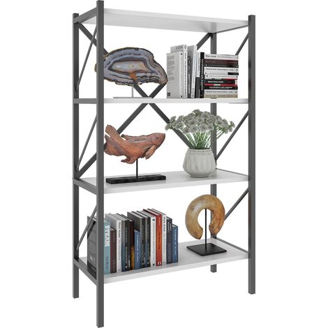 Metal Stand Shelf Books Insasi 4x 121x66x34 - VCM