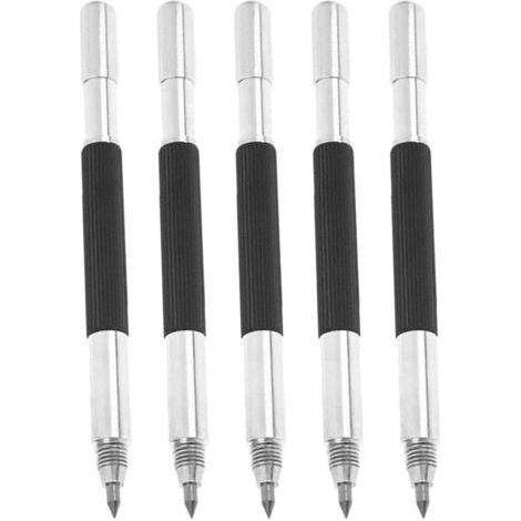 BUNTHAUS 5pcs Stylo de Gravure à Pointe en Carbure de à Double Tête, Stylo de Gravure de Gravure sur Métal Bricolage Graveur Graveur Outils pour Verre Métal Bois Céramique Pierre (1/5)