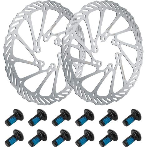 Convient aux disques de frein de vélo, 2 disques de frein de 160 mm, acier inoxydable (1/5)