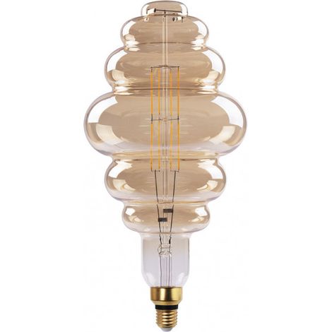 FABRILAMP Filamento a nido d'ape 41x20d 8w 620lm E27 Ambra 3000k