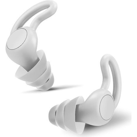 Geräuschdämpfende Ohrstöpsel – aus Silikon, wiederverwendbar, ideal zum Schlafen, gegen Schnarchen, zum Schwimmen, Lernen, für Konzerte usw. Blockieren Lärm und schützen Ihr Gehör. Grau (1/5)