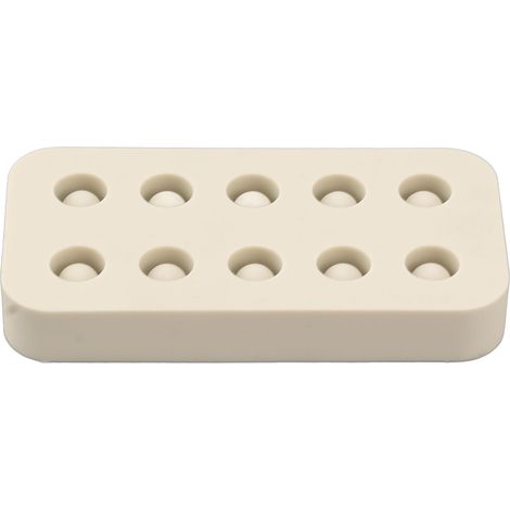 Moule en silicone pour la fabrication de cupules de reines en cire, 2 rangées, 96 x 48 x 14 mm (1/5)