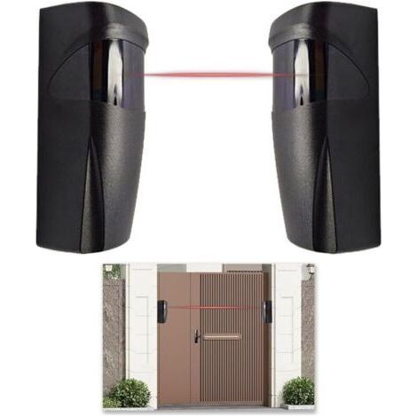 royaluxe-– Photocellule infrarouge universelle 12V/24V AC/DC – Capteur extérieur pour portail automatique – Installation murale orientable 135° – IP55