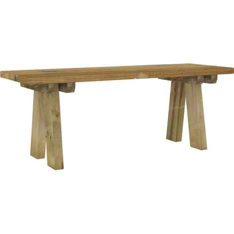 Maison Exclusive - Gartenbank 110 cm Massivholz Kiefer Imprägnier (1/5)