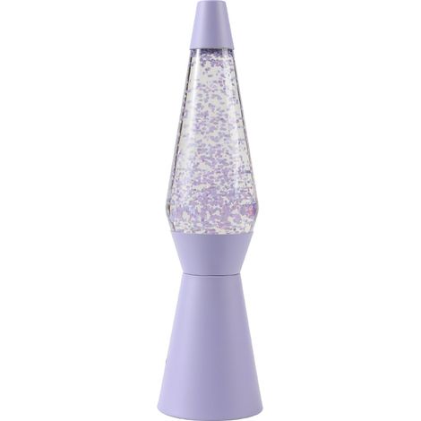 iTotal - Spaceship Glitter Lamp - Pastel Purple - 40 cm
