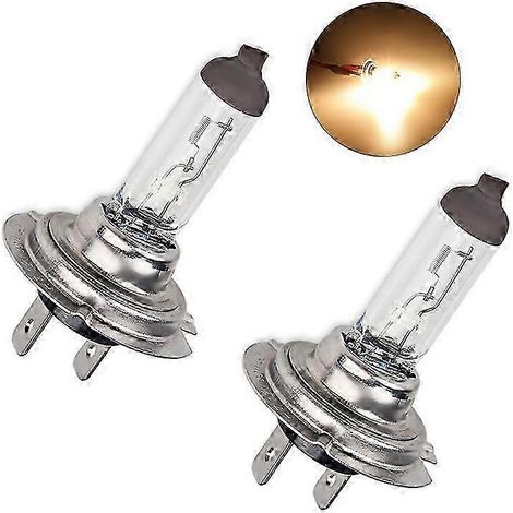 Lot de 2 ampoules halogènes H7 55W transparentes 4300K pour phares de voiture, éclairage extérieur, prix usine, style automobile, parking (1/5)