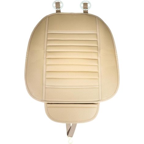 Housse de Siège Automobile Antidérapante en PU Beige Imperméable (1/5)