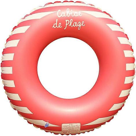 Bouée gonflable en PVC résistant, de couleur rouge, pour adultes, pour la piscine et la plage un accessoire flottant conçu pour les activités nautiques récréatives.-AquaForge (1/2)