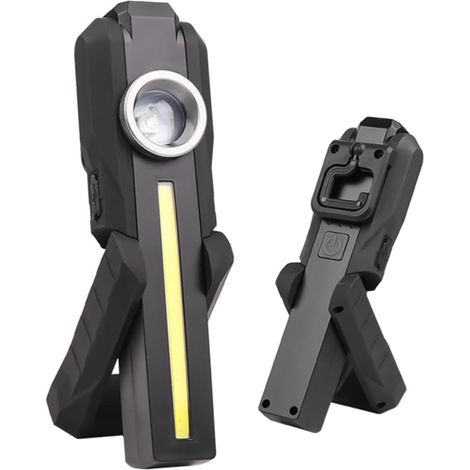 Lampe torche - Torche d'urgence haute luminosité - Rechargeable USB, lampe de travail, torche outdoor