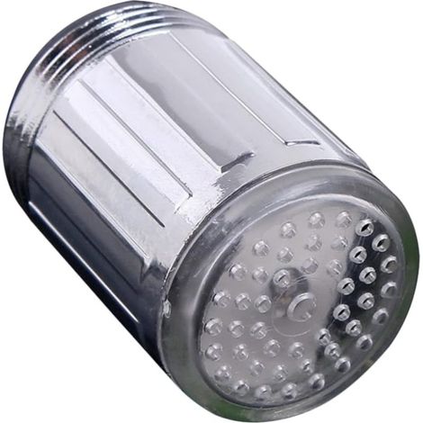 Robinet de salle de bain, lampe LED, aérateur de robinet, robinet d'évier de cuisine à LED avec buse de pulvérisation, robinets de cuisine à LED (1/5)