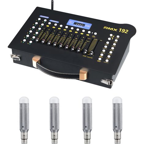 Console de contrôleur DMX 192 Portable pour spectacle d'éclairage de barre de fête de scène (1/5)