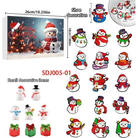 New Creative Christmas Series Blind Box Christmas 24-Day Calendar Box Cartoon Snowman Surprise Box - SDJ005—01 -
