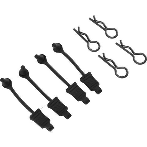 piezas de clip de goma para carrocería, retenedor de hebilla de bloqueo de carcasa fija AR390178 para coche RC ARRMA Mojave Limitless Typhoon Kraton 1/7 1/8