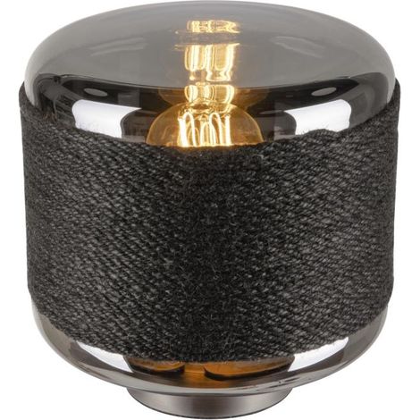 Lampe à poser PANTILO ROPE 19 E27 cylindrique 1x max. 15 W E27 anth./argent - SLV - 1010209 (1/2)