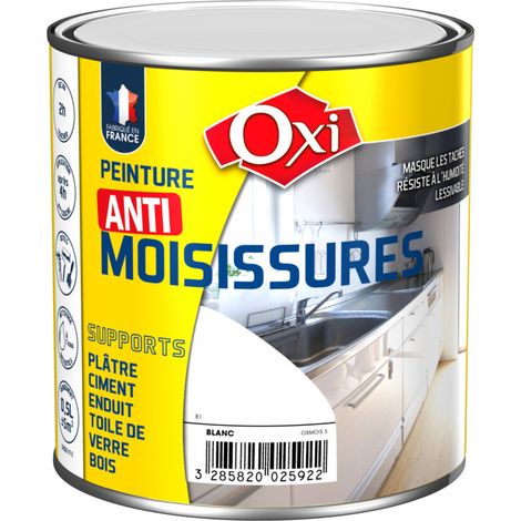 Anti-Schimmel-Farbe 0,5 Liter Weiß - Oxi