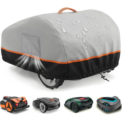 Waterproof 420D Oxford Lawn Mower Cover with Ventilation, UV Protection and Weather Protection, Heavy Duty for Garden, Universal Size 78 × 56 × 36 cm (1/5)
