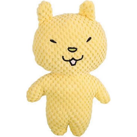 résistant aux morsures Peluche chiot jouet – avec effet sonore et forme dessin animé – pour dents Oral Health et jeu interactif – Jaune (1/5)