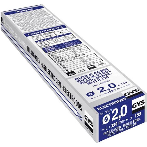 Gys 3154020085121 Electrodos rutílicos 2 mm 155 piezas