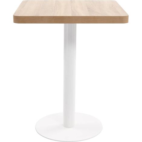 Table de bistro Marron clair 60x60 cm MDF