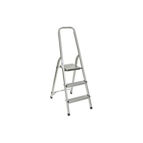 Escabeau - Aluminium - 2 marches - Antidérapantes - Capacité 150kg - Plateforme 65cm