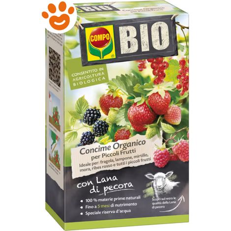 Compo Bio Lana di Pecora Piccoli Frutti - Confezione 750 Gr -