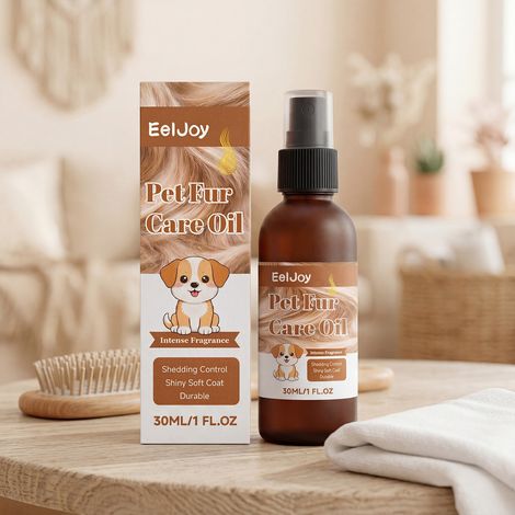 Gentle and moisturizing pet hair care oil for cats and dogs, leaving their fur naturally fluffy and smooth. 30ml -- BIEMMEDUE (1/5)